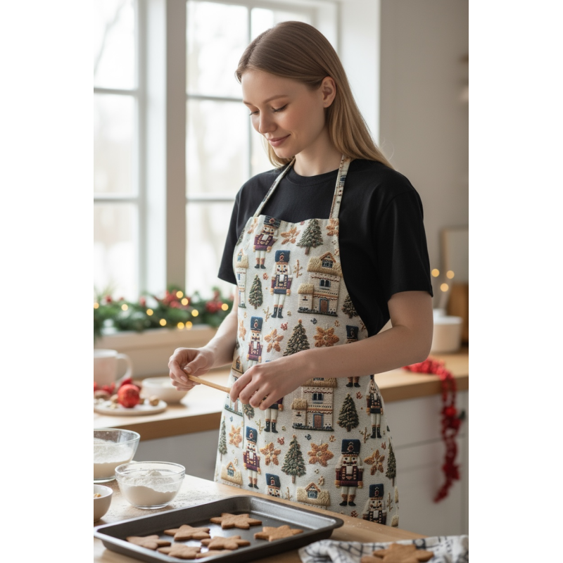 Unisex Mutfak Önlüğü Aşçı önlüğü yeni yıl yılbaşı noel baba