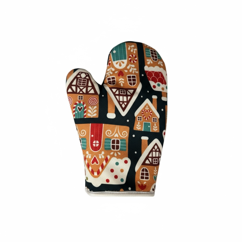 Fırın Eldiveni yeni yıl temalı , yılbaşı temalı